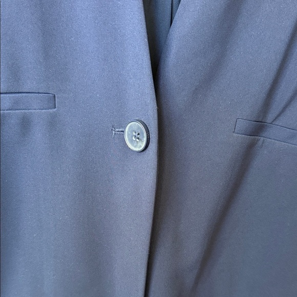 Laundry by Shelli Segal Navy Sleeveless Blouse V-Neck Size 10 NWT - Picture 5 of 12